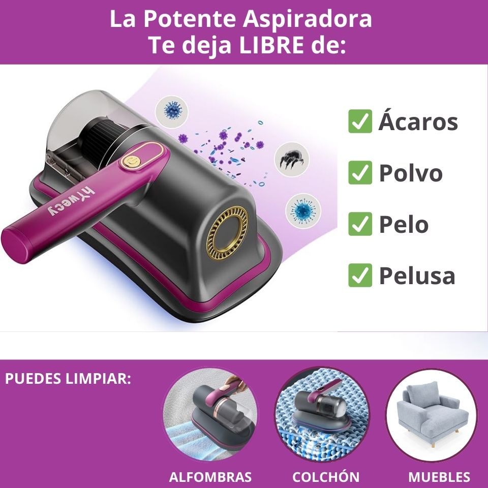 Aspiradora Anti-Acaros AEROCLEAN MAX®️