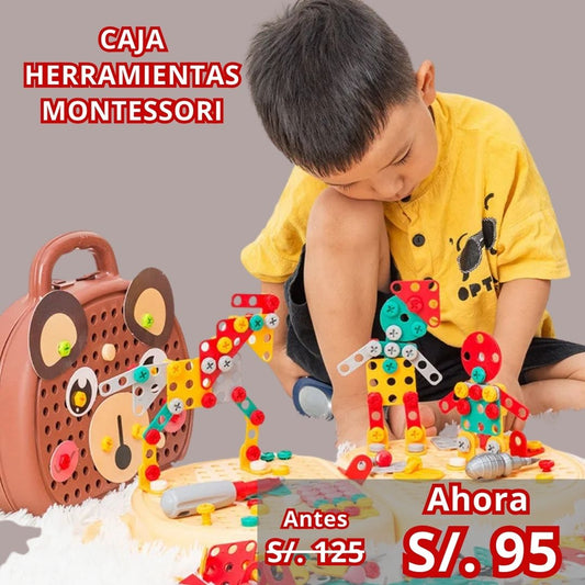 CAJA DE HERRAMIENTAS DE JUEGO - MONTESSORI